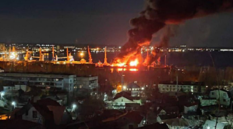 ЗСУ знищили у Феодосії російський великий десантний корабель «Новочеркаськ»