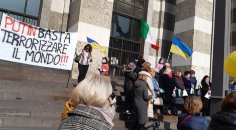 Українці в італійській Брешії протестували проти російської пропаганди